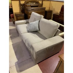 Sofa 2/p brazo cuadrado tap gris