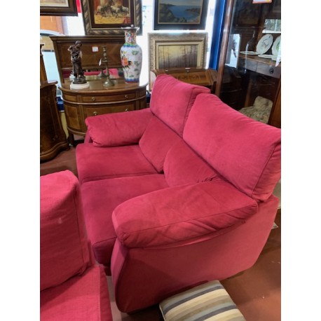 Sofa 2/p tap tonos fresa reclinable
