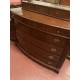 Comoda 5/c raiz de nogal con espejo joyero