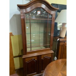 Vitrina inglesa caoba 1/p con tap interior
