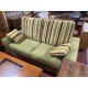 Sofa 3/p tap rayas tonos verdes