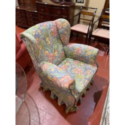 Pareja de butacones orejeros estampados