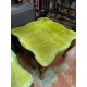 Mesa centro clasica madera tapa onix