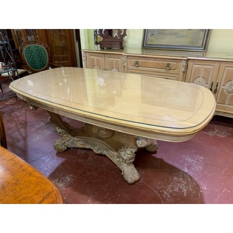 Mesa comedor roble en color decape