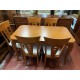 Mesa comedor haya ext + 6 sillas