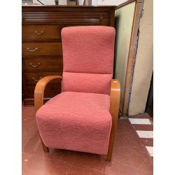 Butaca moderna madera de haya tap chenilla