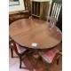 Mesa comedor ovalada madera caoba