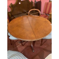 Mesa comedor estilo ingles pie central