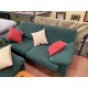 Sofas 3+2 tap alcantara verde
