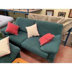 Sofas 3+2 tap alcantara verde