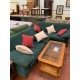 Sofas 3+2 tap alcantara verde