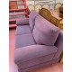 Sofa 3/p tapizado color lila + puf