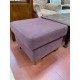 Sofa 3/p tapizado color lila + puf