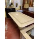 Mesa comedor marmol travertino 2 columnas