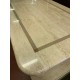 Mesa comedor marmol travertino 2 columnas