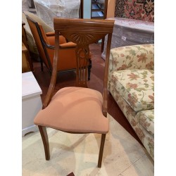 8 sillas clasicas tap en color salmon
