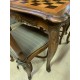 Mesa ajedrez pata torneada + 2 sillas rejilla