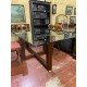 Mesa comedor pies madera tapa cristal
