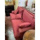 Sofa 3/p clasico pluma tap tonos granates