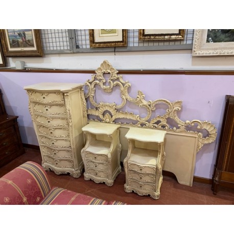Dormitorio con tallas en color decape