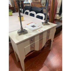 Consola entrada 2/c blanco y plata