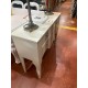 Consola entrada 2/c blanco y plata