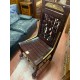 Silla alta egipcia madera de caoba y pan de oro