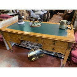 Mesa despacho antigua estilo imperio con piel