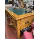 Mesa despacho antigua estilo imperio con piel