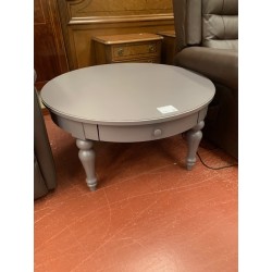 Mesa baja redonda 1/c ladada en gris
