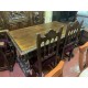 Mesa despacho estilo español + sillon + 2 sillas