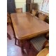 Mesa comedor rect cerezo ext + 6 sillas rejilla