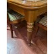 Mesa comedor rect cerezo ext + 6 sillas rejilla