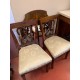 Mesa comedor antigua nogal + silleria