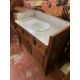 Mueble lavabo antiguo con marmol
