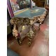 Consola antigua madera tallada pan de oro