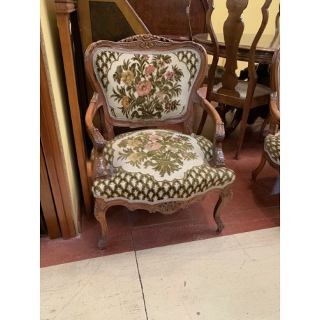 Sofa descalzador + 2 butacas tap estampado