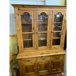 Vitrina 3/p madera de leño