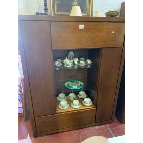 Estanteria libreria colonial con puertas