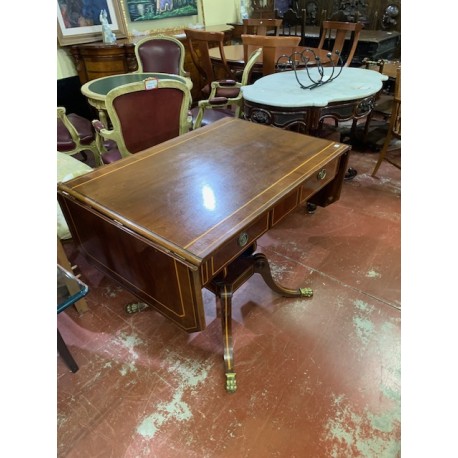 Mesa inglesa con alas madera caoba 2/c