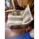 Butaca madera color decape tap rayas