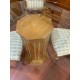 Mesa comedor columna tapa cristal redonda