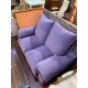 Sofa cama 2/p tap chenilla color morado