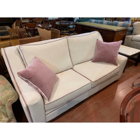 Sofa 3/p tap chenilla crudo vivos en lila