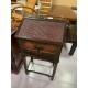 Mueble madera y rattan con tapa