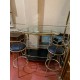 Barra de bar con cristal + estanteria + 2 banquetas