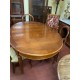 Mesa comedor oval cerezo extensible