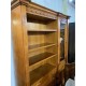 Estanteria libreria madera maciza con vitrina