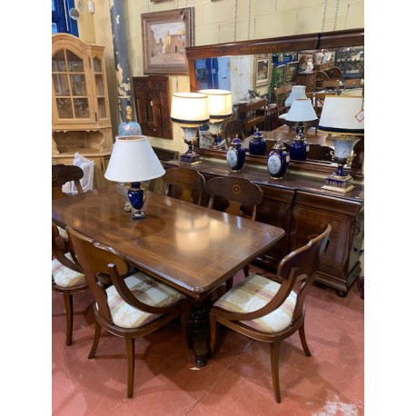 Mesa comedor clasica + 6 sillas de Hurtado