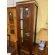 Vitrina colonial madera y rattan 1/p 2/c